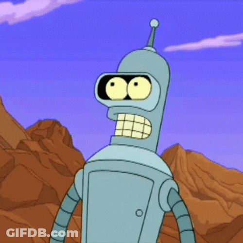 Eyes Popping Out Robot Is Amazed GIF