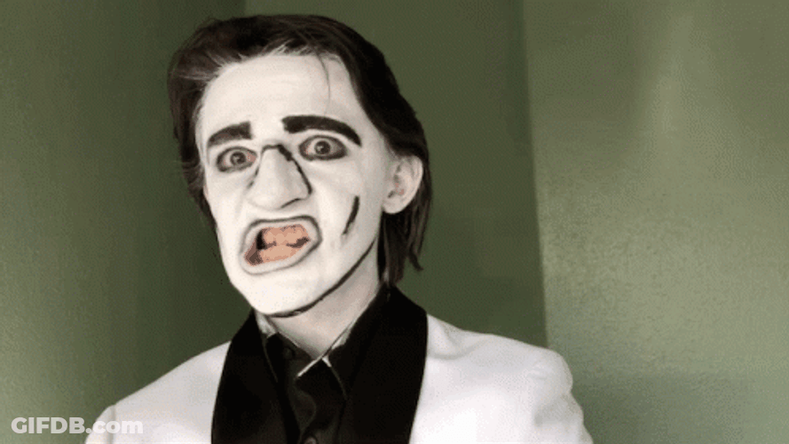 Eyes Popping Out The Clown Surprise GIF