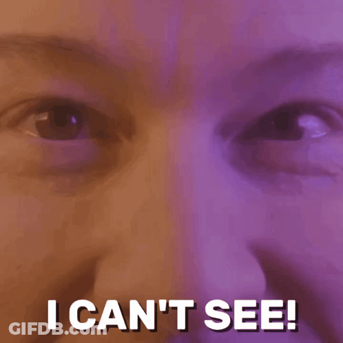 Eyes Saying I Can't See GIF