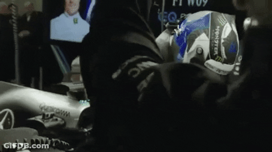 F1 Mercedes Getting Ready GIF