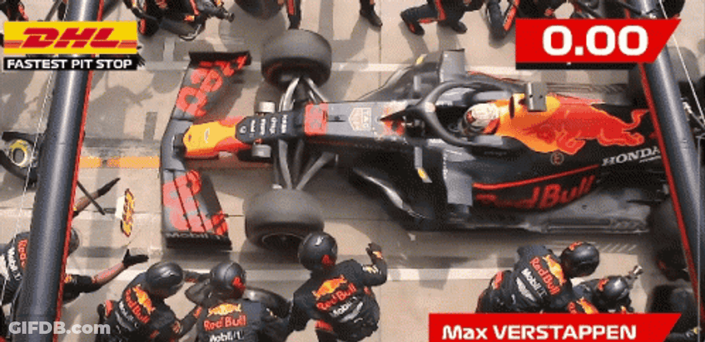 F1 Pitstop Redbull GIF