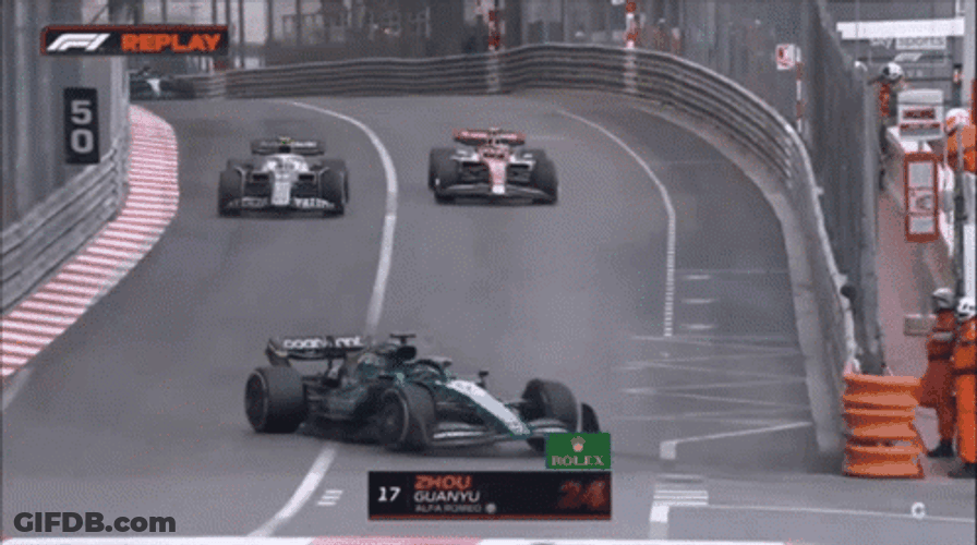 F1 Slow Motion Drift GIF