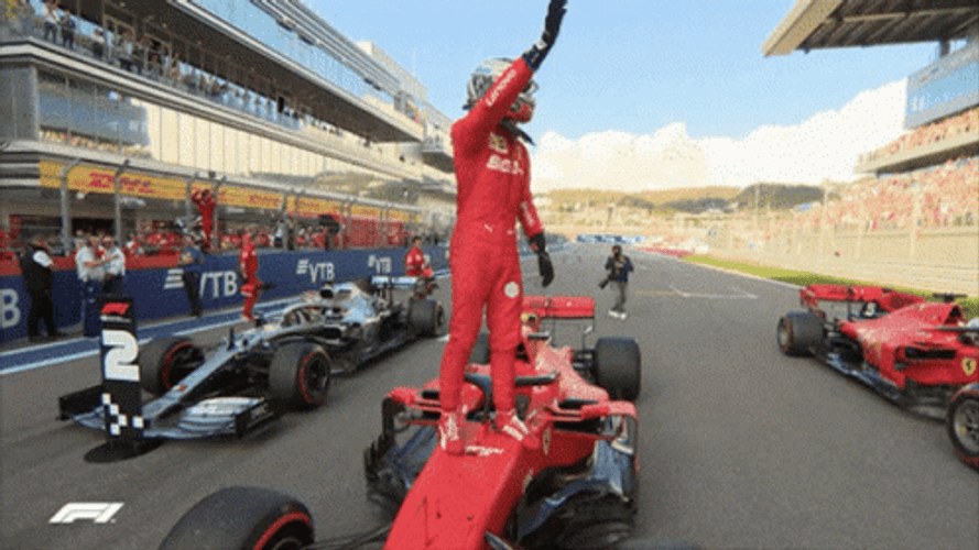 F1 Vettel Waving GIF