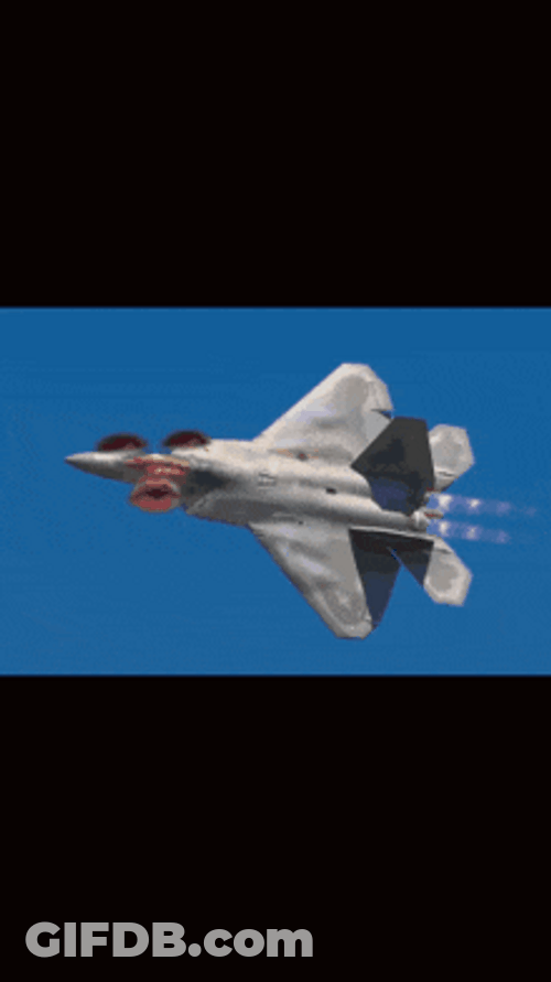 F22 Raptor Intercept Mission GIF