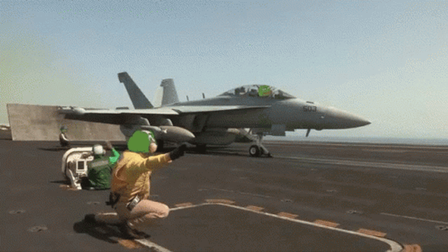 F22 Raptor Jet On Runway GIF