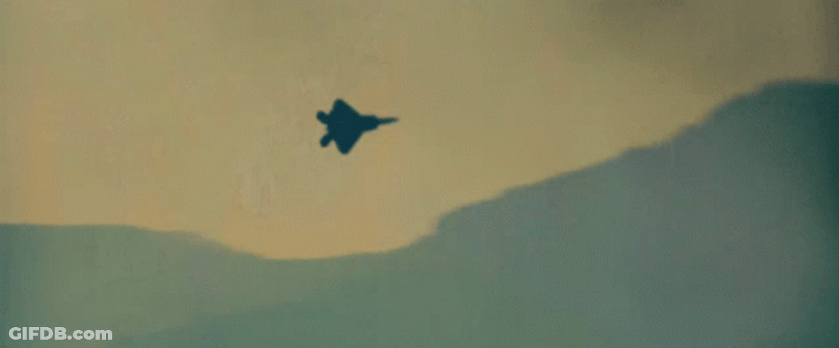 F22 Raptor War Flight GIF