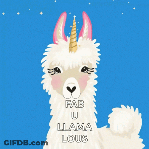 Fab U Llama Lous GIF