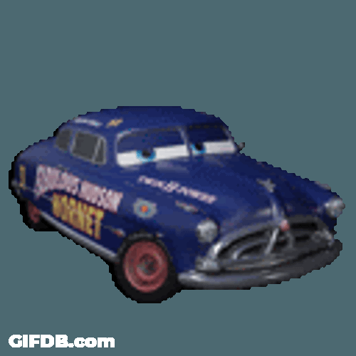 Fabulous Hudson Hornet Doc Hudson Sticker GIF