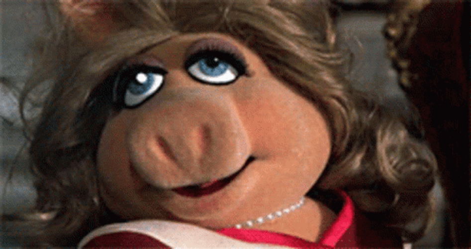 Fabulous Miss Piggy Wink GIF