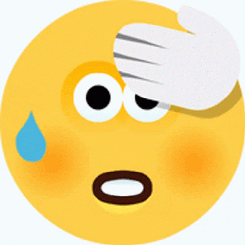 Face Emoji Sweat Phew GIF
