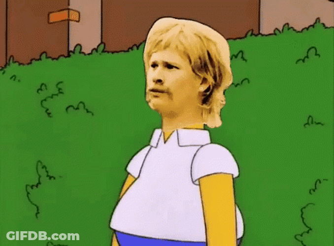 Face Filter Homer Disappearing GIF