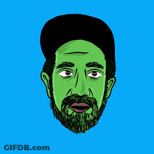 Face Melt And Laughing Skull GIF