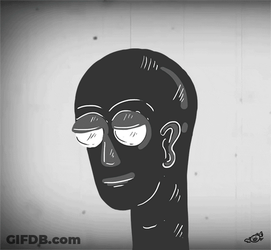 Face Melt Turning Colorful Face GIF