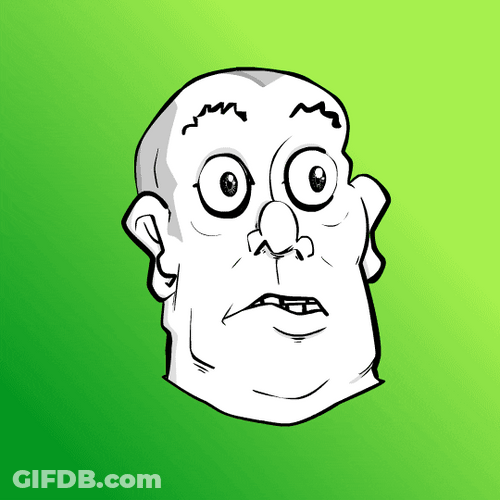 Face Melt Turning To Skull GIF
