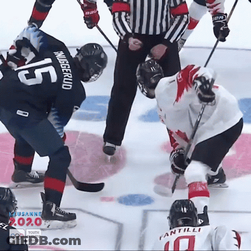 Face Off Ice Hockey GIF
