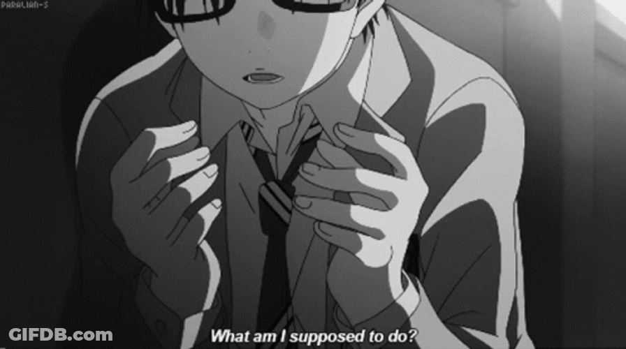 Face On Palm Depressed Anime GIF