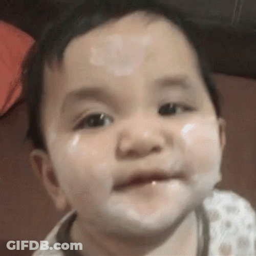 Face Powder For Babies GIF