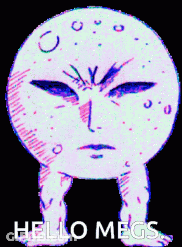Face Saying Hello Megs GIF