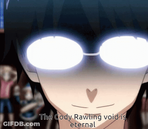Face Saying The Cody Rawling Void Is Eternal GIF