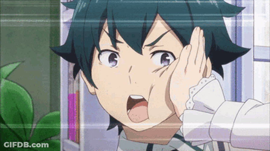 Face Slap Across The Room Anime GIF