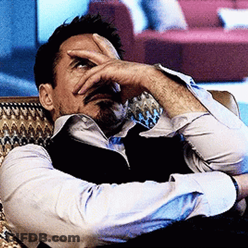 Face Slap Eye Roll Robert Downey Jr GIF