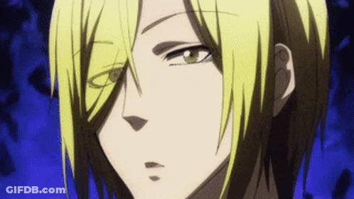 Face With Blonde Hair And Green Eyes GIF