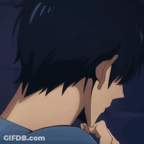 Face With Blue Eyes GIF