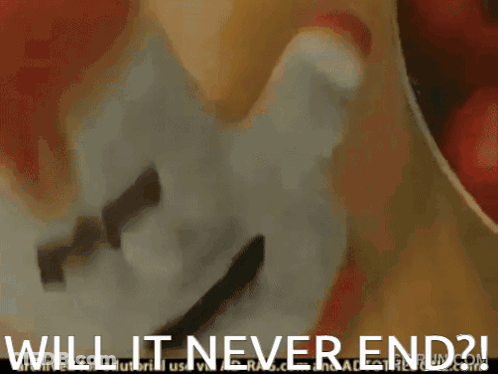 Face With Bowl Of Tomatoes Saying Will It Never End GIF