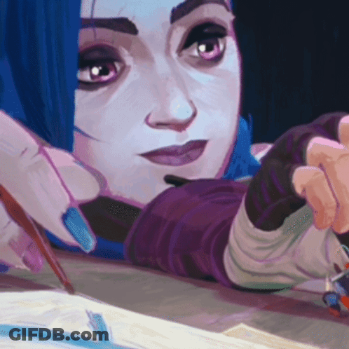 Face With Brush Close Up GIF