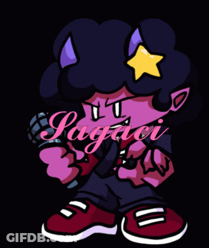 Face With Purple And Yellow Glowing X GIF