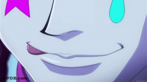 Face With Purple Star And Blue Tear GIF