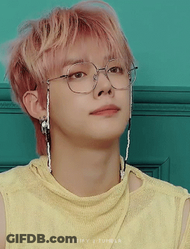 Face With Red Glasses GIF