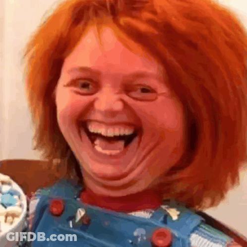 Face With Red Hair GIF