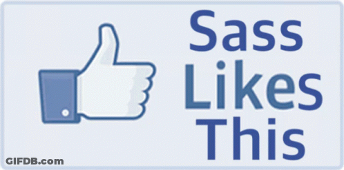 Facebook Like Button Saying Sass Likes This GIF