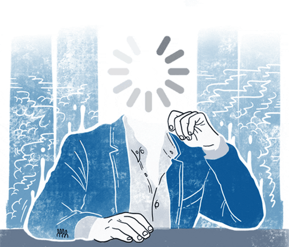 Faceless Loading Man GIF