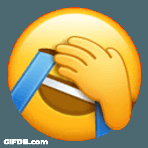 Facepalm Icant Sticker GIF