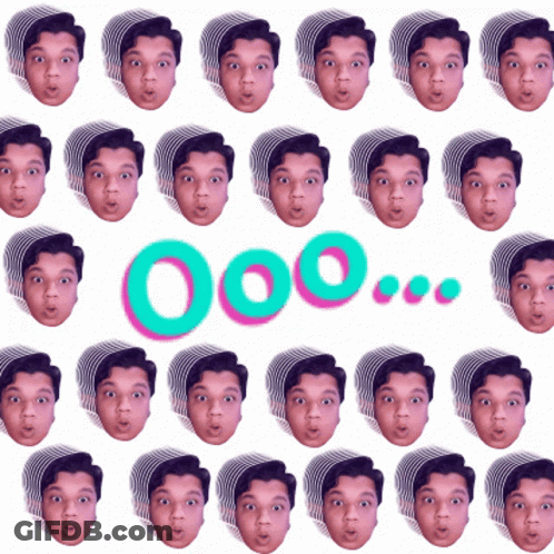 Faces Lined Up Saying Ooo GIF