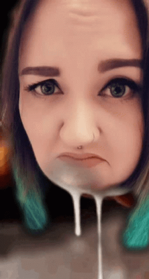 Facial Dripping Off Chin Pandora GIF
