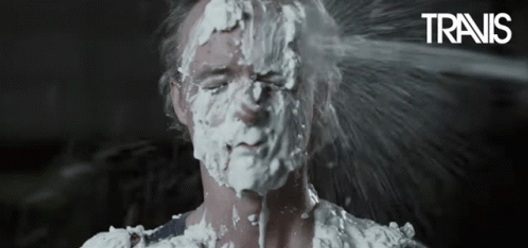Facial Fran Healy Foam Water Spray Funny GIF