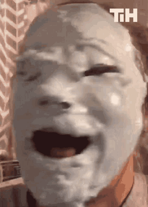 Facial Mask Yah Creepy Weird Look GIF