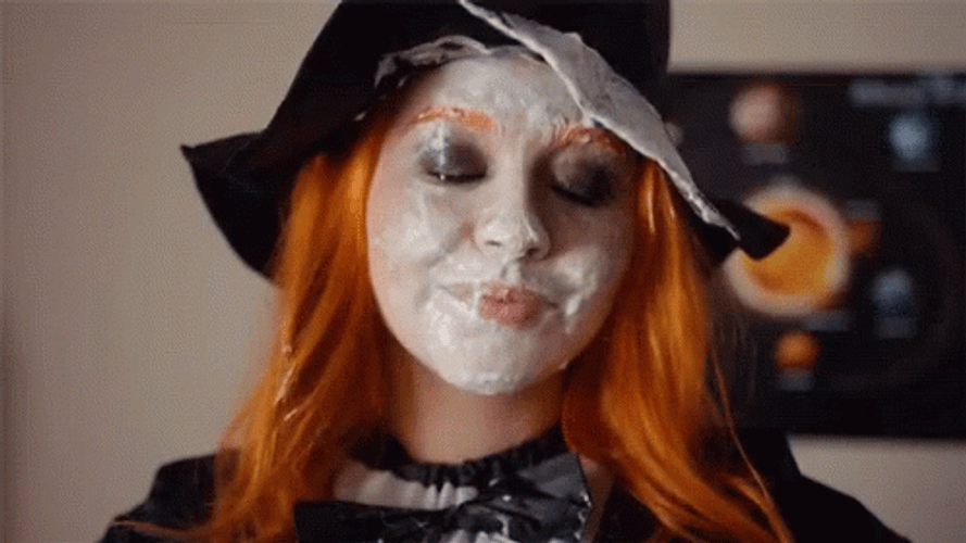 Facial Messy Cream Face Yes Nodding I Agree GIF