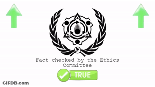 Fact Checked By The Ethics Committee Sign GIF