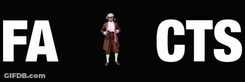 Facts Word On Black Background GIF