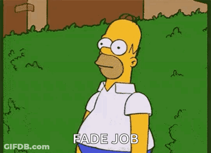 Fade Job Homer Hiding GIF