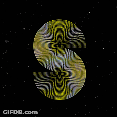 Fading Smoky Letter S GIF