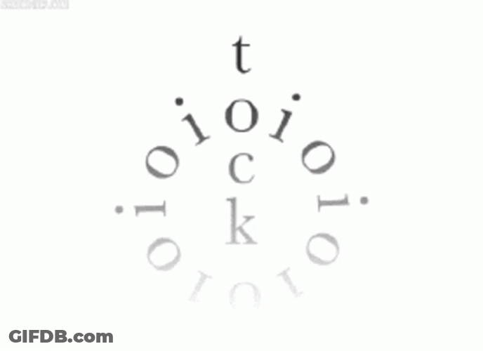 Fading Ticking Clock GIF