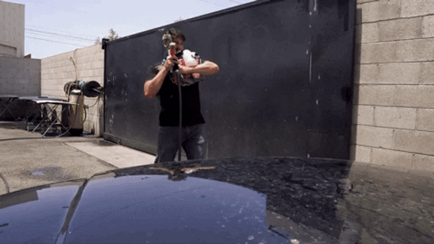 Fail Car Wash Fall GIF
