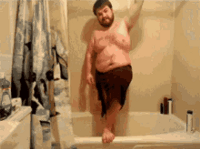 Fail Chubby Man Model GIF