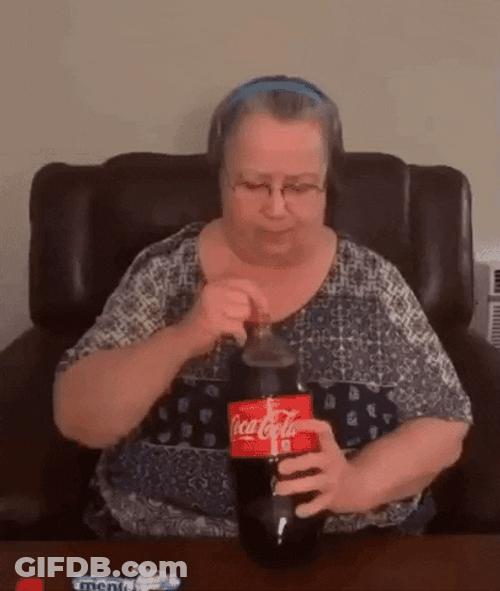 Fail Coke Mentos Explosion GIF