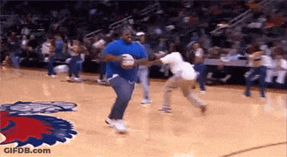 Fail Fat Guy Dunk GIF